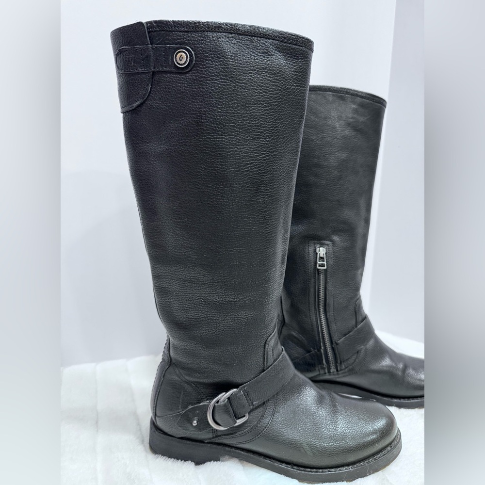 Born Nahuku Black Leather Mid-Calf Boots | Size 8.5 - Picture 2 of 12